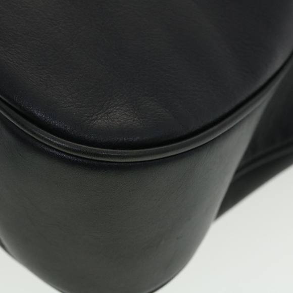 GUCCI Bamboo Hand Bag Leather 2way Navy 001.7265.1577 Auth yk6678B - Picture 16 of 16